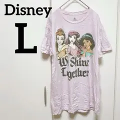 Disney ディズニープリンセス Tシャツ 【L】　ピンク