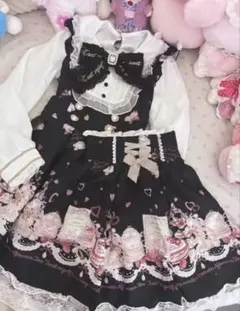 新品LIZLISA ManyHearts Afternoontea柄セットアップ