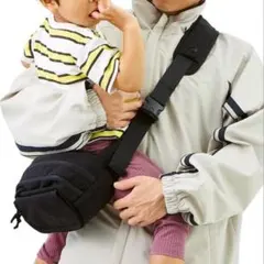 chamo ヒップバッグ　ショルダー　ブラック ナイロン ウエストバッグ