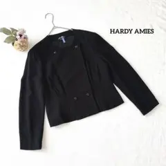 ハーディエイミス ノーカラージャケット L フォーマル 高級 ビジネスのサムネイル