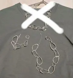 ネックレス ブレスレット シルバー クリア GOLDYのサムネイル