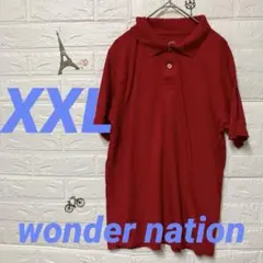 wonder nation 赤 ポロシャツ 【XXL】
