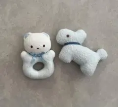 【ほぼ未使用】ファミリア familiar ラトルセット くま 犬ベビーおもちゃ