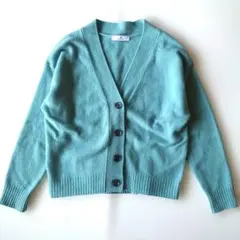 アーバンリサーチ サニーレーベル ミントグリーン Vネック カーディガン フリー