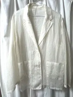 ⭐︎美品⭐︎ Wcloset シアーストライプジャケットのサムネイル