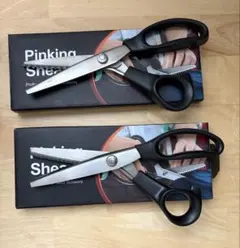 핑킹 가위, 5mm, 물결 모양, 7mm, 2개 세트