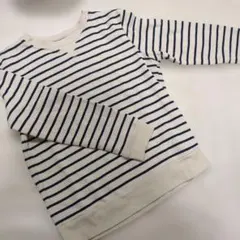 無印 140 トレーナー　薄手　長袖tシャツ　ボーダー