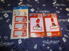 ミニー　ネームワッペン　お名前ワッペン　ループ付き　３点セット