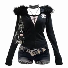 2025年最新】y2k パーカー ギャルの人気アイテム - メルカリ