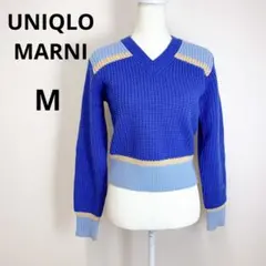 UNIQLO MARNI ポップコーンニットVネックセーター M