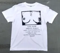 セディショナリーズ風オッパイPUNK Tシャツ ホワイト L 黒柳のサムネイル