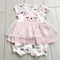 送料込み♪kp ロンパース フリル付き☆70cm☆綿100%