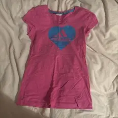 adidas ハートロゴ 半袖Tシャツ ピンクのサムネイル