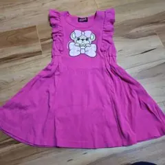 美品EARTHMAGIC ピンク ノースリーブ ワンピースのサムネイル