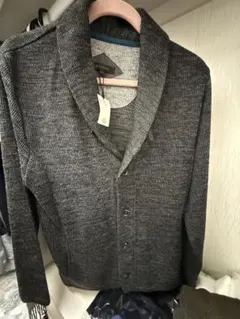 新品　m.f.editorial グレー カーディガン Lサイズ