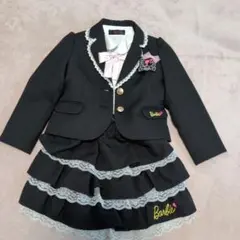 Barbie フォーマルスーツ ブラック 120センチ　卒園式　入学式