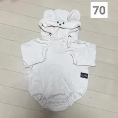 futafuta くま 70 ロンパース 綿100