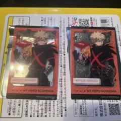 僕のヒーローアカデミア　クリアイラストシート　爆豪勝己　通常ver レアver