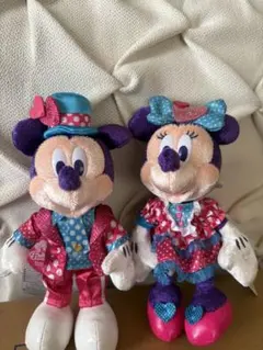ミッキー ミニー ぬいぐるみバッジセット