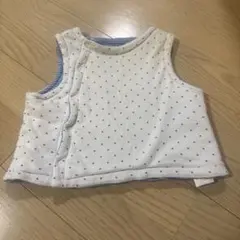 即日発送❗️プチバトー　スリーパーリバーシブルベスト 星＆ストライプ12m