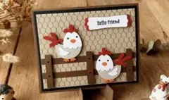 新品　ニワトリさカッティングダイ