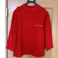 oneandhalf トレーナー　スェット　赤　 M