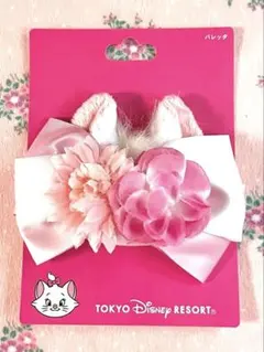 ★タグ付き未使用品★TDR＊おしゃれキャット♡マリーちゃん＊猫耳バレッタ