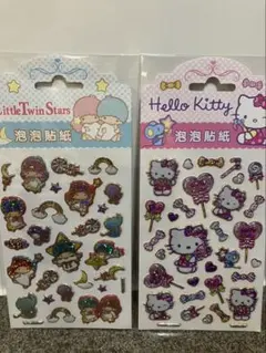 正規品 ハローキティ キキララ ホログラムシール ぷっくりシール