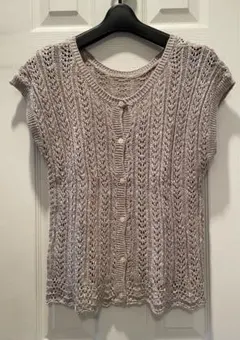 未使用品　サマンサモスモス　麻混ニット　ベスト