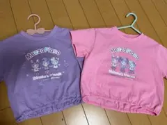 MezzoPiano ショート丈Tシャツ 2枚セット しなこ