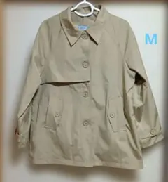【美品】ラグランスリーブ トレンチコート ベージュ