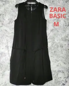 ザラ ザラベーシック オールインワン パンツ M レディース　黒