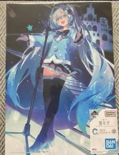 雪ミク　2012 イラストボード　バンダイ　1番くじC賞　初音ミク