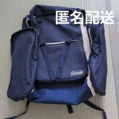 Coleman ドット柄リュック ネイビー