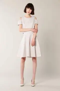 JILLSTUART カラーハウンドトゥースブラウス