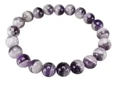 ファントムアメジスト約9mm強天然石ブレスレット数珠2月の誕生石3