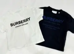 BURBERRY Tシャツ 2枚セット　ネイビー　ホワイト　12M/80のサムネイル