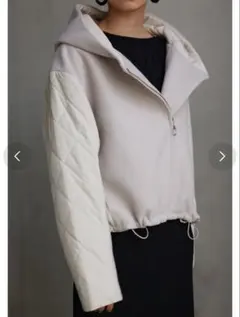 タグ付き新品　AZUL ⭕️アズール　B-HEAT異素材切替キルティングコート　S