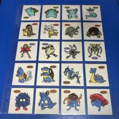 ポケモン　デコキャラシール　初期　６弾　20種コンプセット