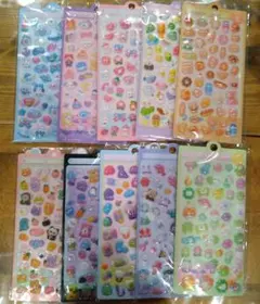 BONBONDROP風 立体シール 10枚 【 匿名配送 】