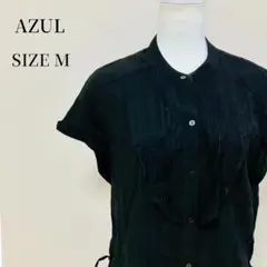 AZUL ブラック 半袖シャツ Mサイズ