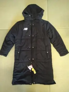 New Balance ブラック ベンチコート 140　※クリーニング済