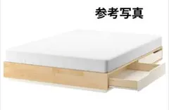 IKEA オーヴラリード ダイニングテーブル 竹天板×ホワイト脚 2〜4人用