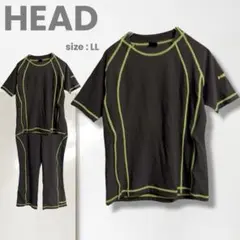 k【ヘッド】カットソー/美品 大きい Tシャツ スポーツ 半袖 伸縮性 LL
