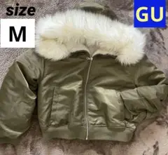 美品☆MA-1 レディース 冬服 アウター ブルゾン GU Mサイズ 傷汚れなし