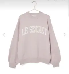 ROPE PICNIC スウェットライクロゴジャガードニット