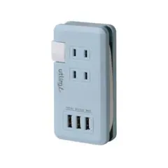 美品★ライトアッシュブルー USBハブ 配線整理 リモートワーク