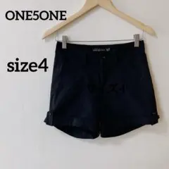 ONE5ONE 【サイズ4】ストレッチ ショートパンツ ブラック