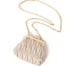 GRL グレイル 2Wayキルティングがま口ミニバッグ ホワイト