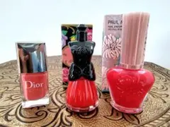 りーぽん様専用　ネイルカラー 3本まとめセット　ピンク・レッド系